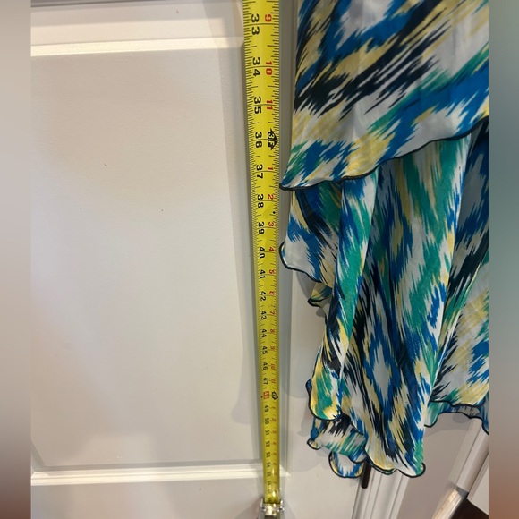 Women’s Apt 9 Dress Medium Blue green Yellow - Picture 5 of 11